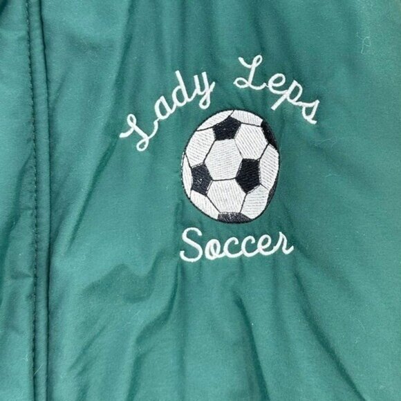 Holloway Womens L Vintage High School Soccer Jacket Warm Up Windbreaker 1995 90s - Picture 5 of 11